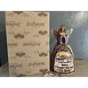 JIM SHORE FOLK ART ANGEL "PRAYER OF THANKFULNESS" FIGURINE NIB